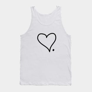 BJYX Love Dot Heart Tank Top